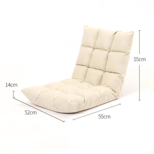 Cuscini per Chaise Longue a 18 Griglie, Seduta Tatami Regolabile, Divano da Terra Pieghevole con Schienale Regolabile - Product Image 3