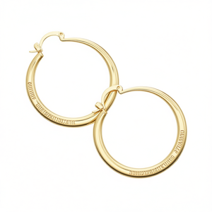 Boucles d'oreilles créoles Omnia Zodiacalis plaquées or rose en alliage de zinc, style classique, bijoux de mode unisexe - Product Image 1