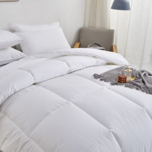 Doux luxe personnalisé hôtel simple double reine King Size hôtel couette insérer entièrement ensembles de couette avec oreiller - Product Image 4