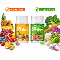 Capsules de fruits et légumes entiers, nutrition quotidienne, soutien antioxydant, complément superalimentaire, fabricant de marques privées