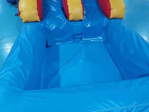 Château gonflable avec toboggan et piscine, combo robuste pour les terrains de jeux de jardin, PVC durable - Product Image 5