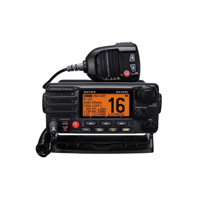 マリンエレクトロニクス海事ナビゲーション通信標準地平線GX20002100クラスD DSC AIS VHF無線電話トランシーバー