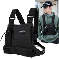 Nouveau modèle de sac de poitrine radio, harnais, sacoche frontale, étui, sacoche tactique, gilet, fermeture éclair, étanche, pour radio bidirectionnelle