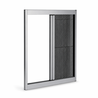 Moustiquaire plissée ultra-fine pour fenêtre P30, moustiquaire rétractable pliable en aluminium, moustiquaire accordéon pour fenêtres