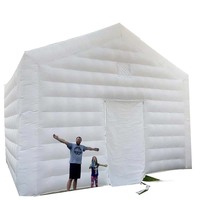 Grande tente gonflable blanche de 28x18Ft avec lumière LED pour événements en plein air pour adultes de l'usine Inflatables