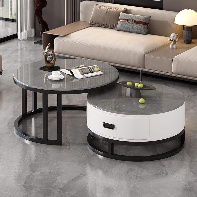 Gabinete blanco con marco negro [Gris Armani]