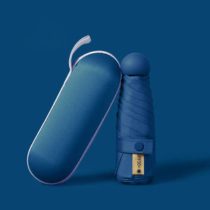 Новый дизайн OEM карманный рекламный капсульный зонтик портативный УФ маленький зонтик от солнца мини 5 складной зонтик с пользовательским логотипом - Product Image 5