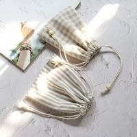Sac à cordon en coton à motif personnalisé, nouveau style, écologique, anti-poussière, avec double cordon
