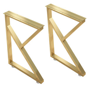 औद्योगिक डाइनिंग टेबल टेबल टेबल टेबल के लिए इस्तेमाल किया जाने वाला सोने की धातु की टेबल पैर भारी ड्यूटी और सुपर मजबूत लोड-असर कॉफी टेबल टेबल टेबल टेबल टेबल टेबल टेबल लेग - Product Image 2