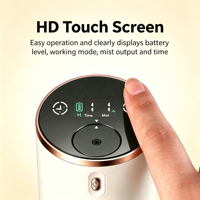 Diffuseur d'arômes sans eau pour voiture électrique, diffuseur de parfum rechargeable pour véhicule, écran tactile, batterie 2550 mAh, logo personnalisé