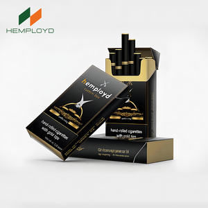 Sang Trọng Rỗng Thuốc Lá Bao Bì Hộp Tùy Chỉnh Biểu Tượng Độc Quyền Vàng Lá Matte Cán Dập Nổi Thủ Công Rỗng Thuốc Lá Trường Hợp - Product Image 5