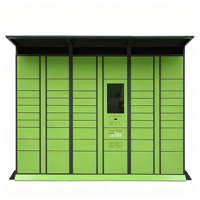 Casier intelligent de récupération de colis à emporter soi-même, assemblé, résistant à la rouille, pour stockage extérieur, armoire de collecte d'articles, usage résidentiel et industriel