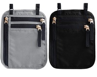 Mode Nylon réglable cou portefeuille pochette étanche RFID bloquant passeport titulaire certificat sacs pratique voyage accessoire