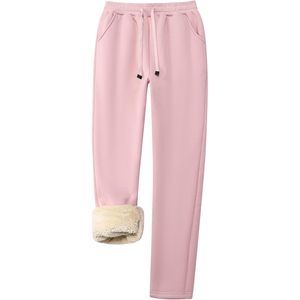 Pantalones de Forro Polar Cálidos para Mujer, Pantalones Deportivos con Forro de Sherpa, Pantalones para Correr y Hacer Ejercicio - Product Image 1