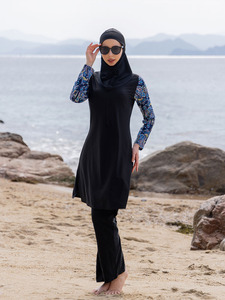 Traje de Baño Musulmán Modesto para Mujer, Cobertura Total, Secado Rápido, Protección UV, Burkini, Venta al Por Mayor - Product Image 2
