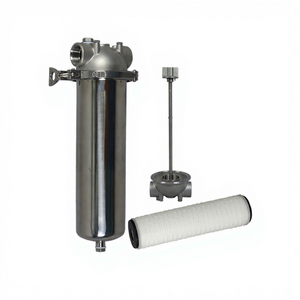 Carcasa de Acero Inoxidable para Filtro de Agua de Alta Presión de 10, 20, 30 y 40 Pulgadas con Cartucho de Filtro de Sedimentos de PP de 10 Micras - Product Image 1