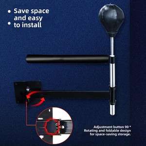 Bola <span class=keywords><strong>de</strong></span> reflejos <span class=keywords><strong>de</strong></span> <span class=keywords><strong>boxeo</strong></span> transfronteriza, tipo palo giratorio, montada en pared, retráctil, sensible, para velocidad y esquiva <span class=keywords><strong>de</strong></span> golpes - Product Image 6