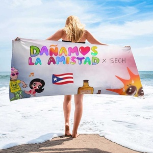 Lovely <span class=keywords><strong>Karol</strong></span> <span class=keywords><strong>G</strong></span> Famous Stars Impreso Microfibra Terry Toalla de <span class=keywords><strong>playa</strong></span> Personalizable Toalla de <span class=keywords><strong>playa</strong></span> personalizada - Product Image 5