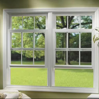 Ventanas de estilo europeo personalizadas CBMmart, ventana abatible de una sola hoja, diseño de rejillas herméticas, ventana abatible con manivela y vidrio insertado