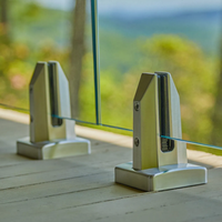 Système de garde-corps en verre moderne en acier inoxydable Clôture de piscine extérieure pour balcon Escalier Villa Maison