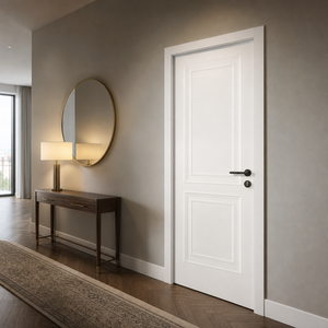 Puerta Interior de Madera Sólida con Diseño de Panel Natural, Tamaño Personalizado, Puerta Lisa para Dormitorio, Sala de Estar, Renovación del Hogar - Product Image 1