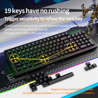 2025 yeni stil ABS klavye tuş tasarımı RGB arkadan aydınlatmalı mekanik mobil oyun 2-in-1 klavye fare USB bilgisayar fare kombinasyonları Set