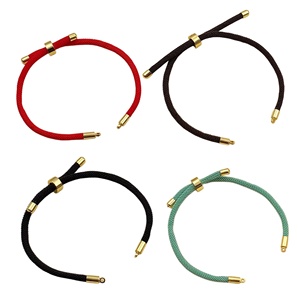 Pulseras de Cuerda Ajustables Hechas a Mano Jinyuan, Amuleto de Cuerda de la Suerte, Pulseras de Cuerda Modernas y Elegantes para Joyería DIY - Product Image 1