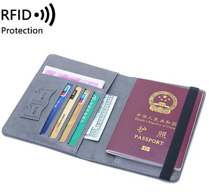 Pelle Portapassaporto In Pelle PU - 4 Pezzi, Colori Assortiti, Per Documenti E Carte Di Viaggio Custodia Passaporto - Foto 8