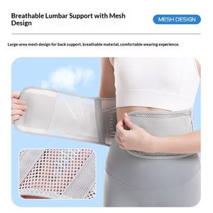 <span class=keywords><strong>Ceinture</strong></span> de soutien lombaire respirante et élastique réglable <span class=keywords><strong>pour</strong></span> hommes et femmes, idéale <span class=keywords><strong>pour</strong></span> le fitness, l'haltérophilie, les squats, les soulevés de terre et le maintien abdominal. - Product Image 4