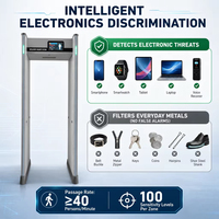 Détecteur de métaux intelligent TN-SG-B200I, écran 10 pouces, 8 zones, portique de sécurité à ondes électromagnétiques