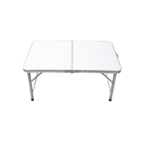 Table de pique-nique pliable portable en alliage d'aluminium léger et robuste avec un design moderne