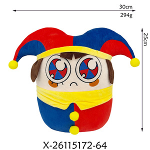 Nuovo Arrivo Transfrontaliero: Incredibile Pupazzo di <span class=keywords><strong>Peluche</strong></span> Clown del Circo Digitale, in Poliestere e Cotone PP, 11CM-30CM, Disponibile - Product Image 3