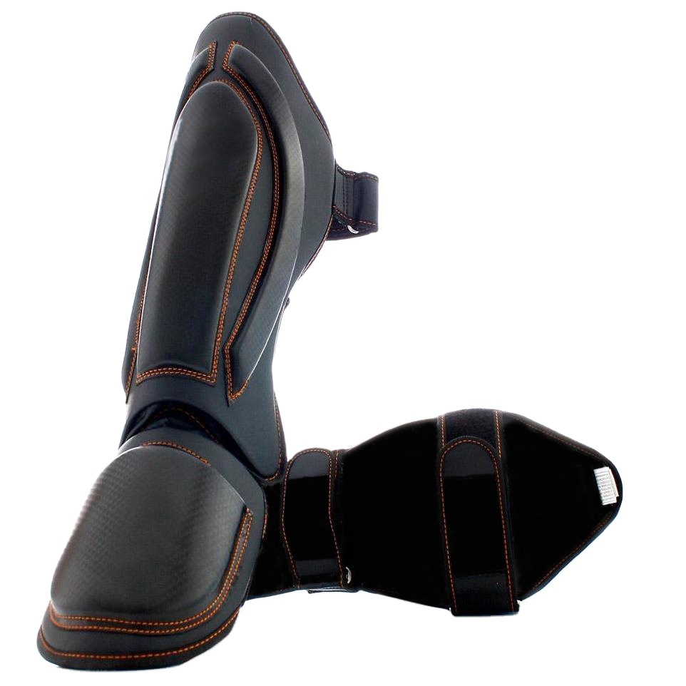 Power Punch 2019 Unique Black Shin Guard for MMA Muay Thai Boxing with Custom Logo