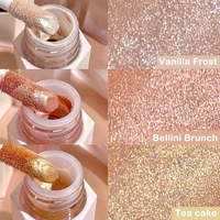 Surligneur liquide scintillant pigmenté longue durée Logo personnalisé surligneur de maquillage liquide pour le visage de haute qualité peau rougeoyante naturelle rose