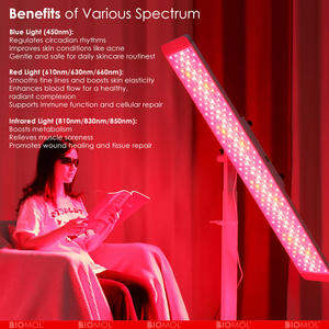 Dispositivo de Terapia de Luz LED Giratorio de 360 Grados BM Beauty OEM con Panel de Infrarrojo Cercano Rojo de 630nm 660nm 810nm 830nm 850nm para Cuerpo Completo - Product Image 2