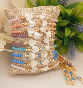 Collana per la Festa della Mamma con Ciondolo a Conchiglia Placcato Oro 14K <span class=keywords><strong>e</strong></span> Charm a Cuore, Regalo di Gioielleria per Mamma da Figlia o Figlio - Product Image 4