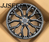 Jantes forgées sur mesure JJS, noires, usinées, multi-branches, en alliage, 18-22 pouces, 5x112 5x120, pour voitures de sport BMW, Audi, Mercedes