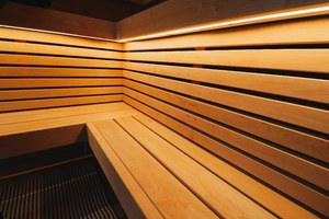 Sauna Eléctrica Exterior para Villa, de Madera Maciza de Abeto, Cuadrada, para 5 Personas, Vapor Húmedo, Uso Familiar, OEM/ODM - Product Image 5