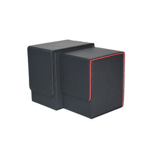 Caja de almacenamiento de tarjetas de béisbol de cuero al por mayor acrílico cuadrado con PS ranurado multifuncional uso para tarjeta magnética - Product Image 6