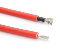 Fil de câble PV de panneau solaire cc populaire chaud 6mm 16mm XLPO rouge noir Type basse tension utilisation de Construction industrielle cuivre étamé
