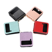 Étui portefeuille en cuir véritable avec porte-cartes et sangle tour de cou pour Samsung Z Flip 3 – Échantillon gratuit