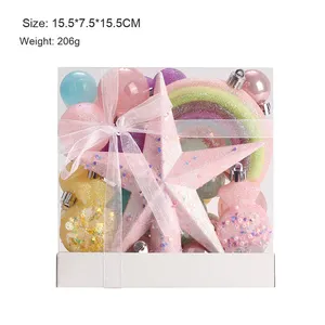 Vente chaude De Luxe 40 Macaron Couleur Peint Boules De Noël Nouveaux Ornements D'arbre À Usage Domestique-Modèle Boules - Product Image 6