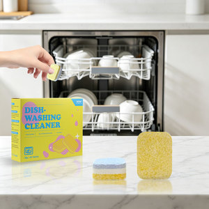 Tabletas Lavavajillas de Marca Privada OEM ODM Venta al por Mayor de Fábrica Tabletas Detergentes de Limpieza Potente para Uso en la <span class=keywords><strong>Cocina</strong></span> - Product Image 1