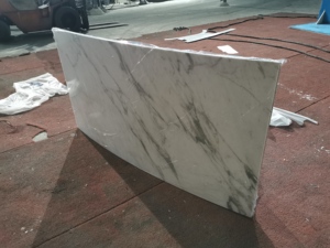 Honed Thin Calacata Gold Marble Stone Composite <strong>Aluminum</strong> <strong>Honeycomb</strong> Wall <strong>Panel</strong> Tiles - Product Image 6