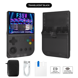 Console de jeu F35V, écran 3,5 pouces, système Linux open source, 64 Go de stockage, 20000 jeux intégrés, résolution 640x480, batterie 4000 mAh - Product Image 2