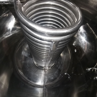 Cuve de mélange en acier inoxydable avec agitateur, chauffage électrique, cuve de mélange à double enveloppe en acier inoxydable