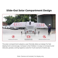 Générateur diesel BIGLUX 3 kW, tour de vidéosurveillance solaire avec 5 panneaux de 450 W et batterie de secours pour la surveillance des sites éloignés