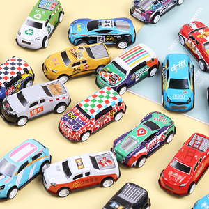 Coche de Juguete de Metal Fundido a Presión, Miniatura, de Fricción, para Coleccionar, Decoración de Escritorio, Estilo de Dibujos Animados, para Niños - Product Image 3