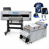 Machine d'impression DTF industrielle de 680 mm avec quatre têtes d'impression Epson I3200-A1 et un agitateur de poudre pour une solution commerciale de vêtements personnalisés
