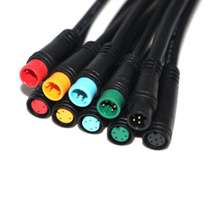 Kabel ekstensi konektor, M8 2-6Pin tahan air IP65 tembaga Pria Wanita Mini listrik untuk Kit Display Ebike - Product Image 1